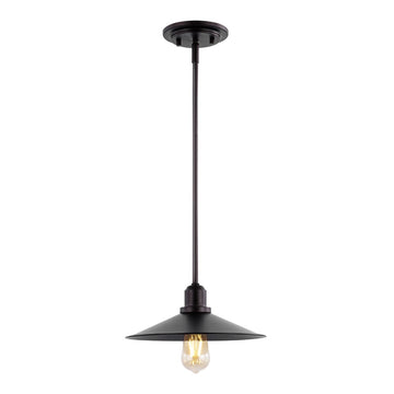 Cade 34.25" Metal Farmhouse Industrial LED Pendant - JONATHAN Y
